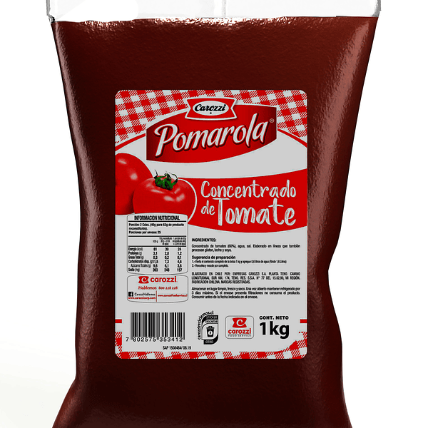 Concentrado Tomate Kg Pomarola 