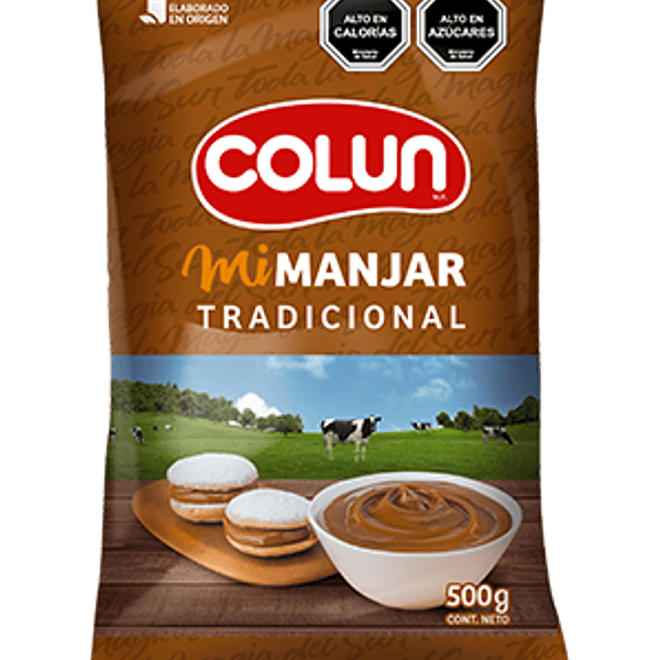 Manjar Colun Bolsa 500 Gr