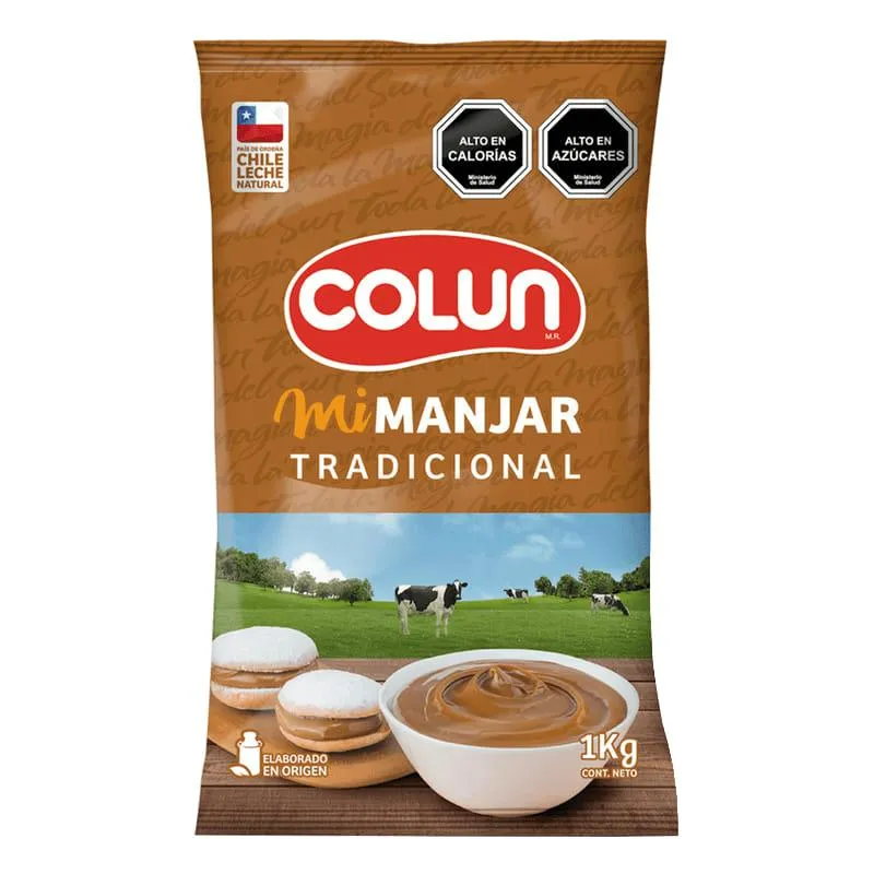 Manjar Colun Bolsa 1 Kg