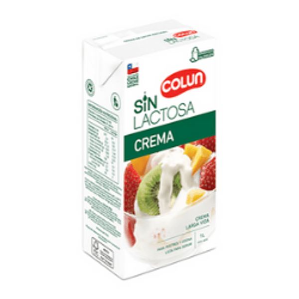 Crema Batir Sin Lactosa Colun 1 Lt