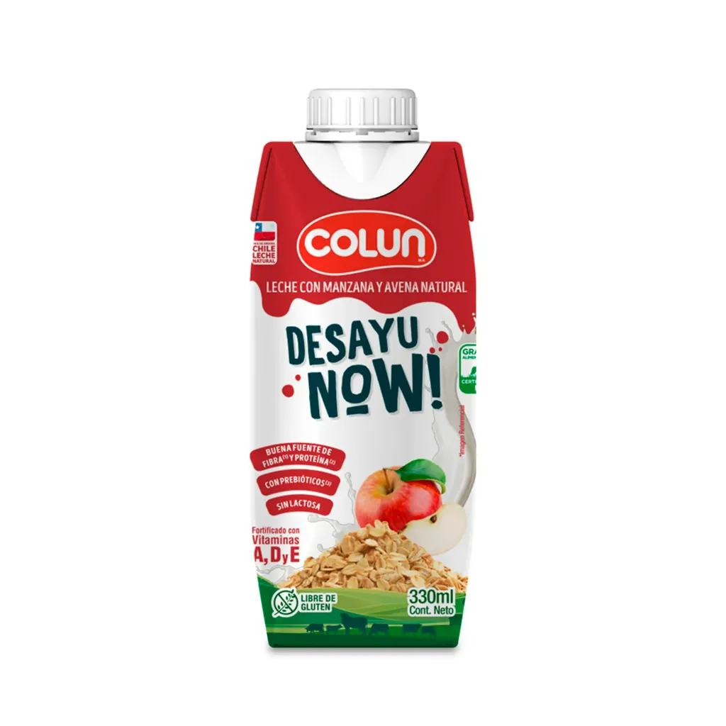 Desayuno Now Manzana Y Avena Colun 330Cc