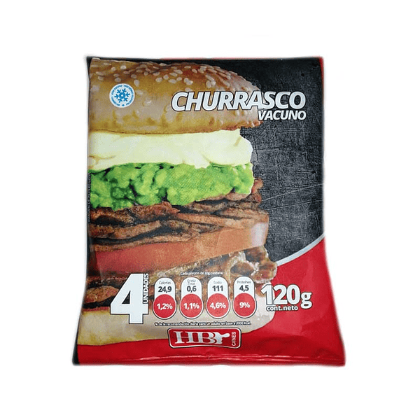 Churrasco F/ Pack Hb 25 X 120 Gr