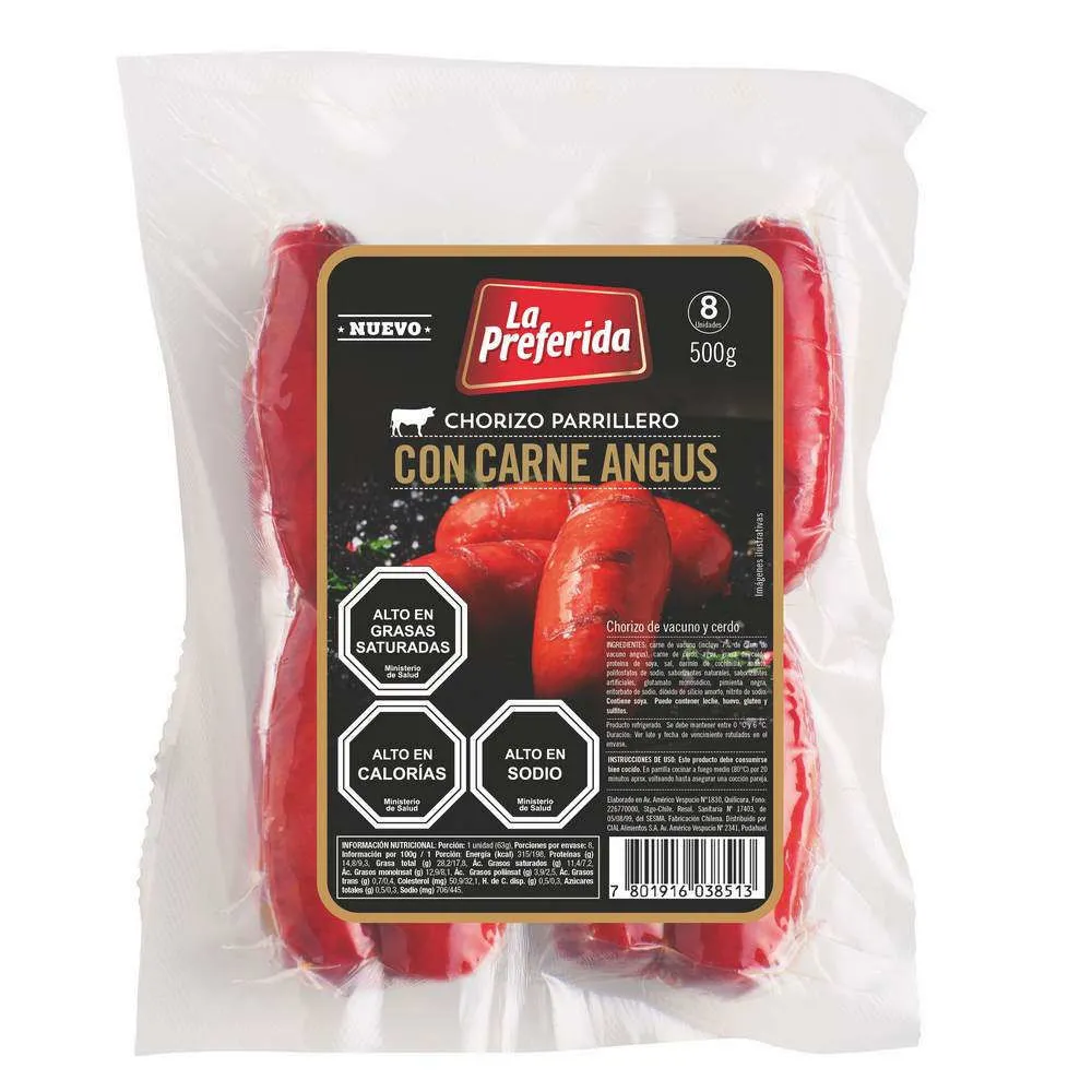 [1579] Chorizos Angus La Preferida 500Gr