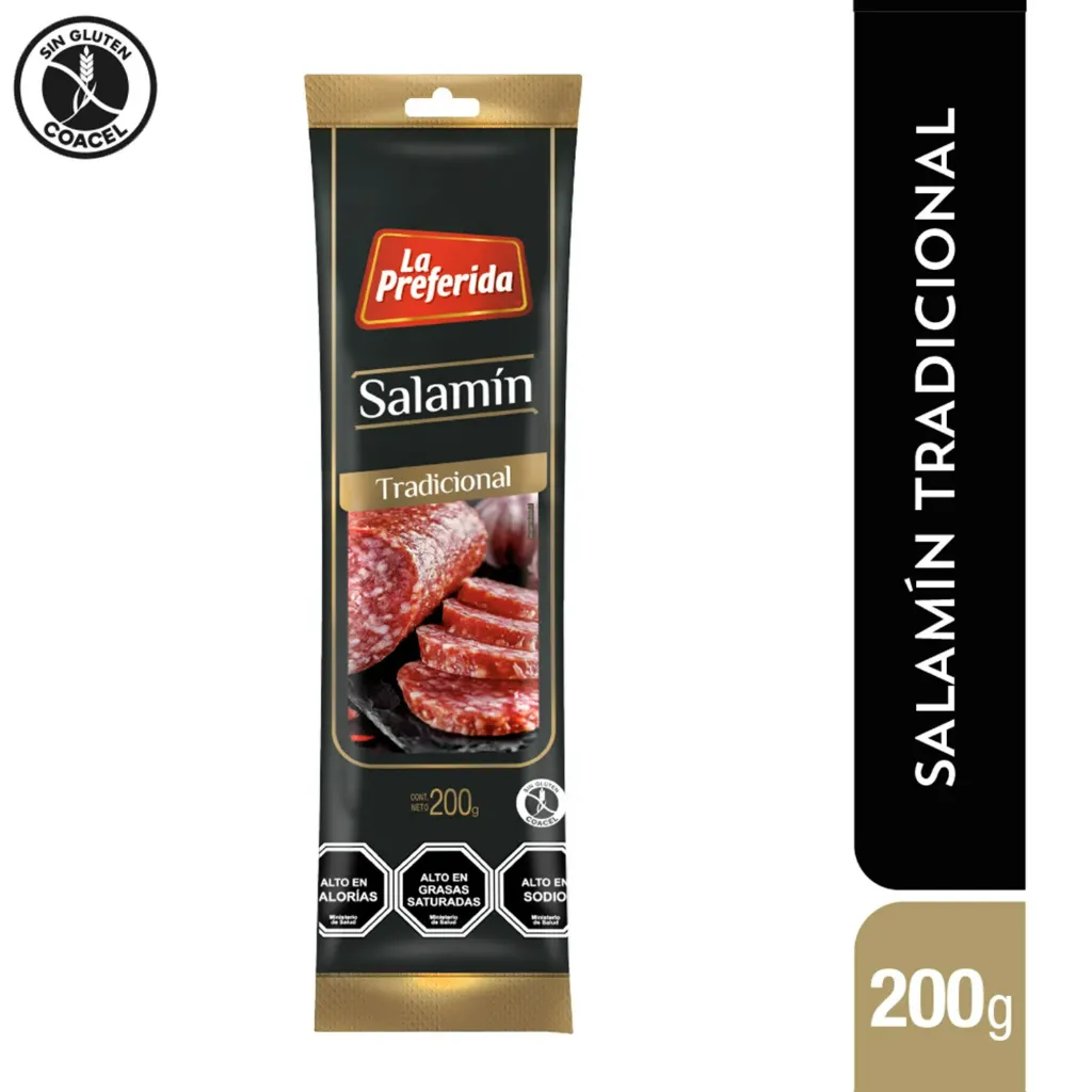 Salamin Tradicional La Preferida 200 Gr