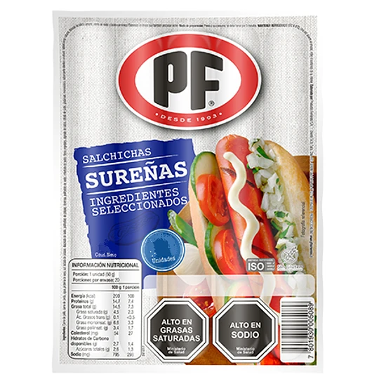 Vienesas Pf Sureña 250 Gr