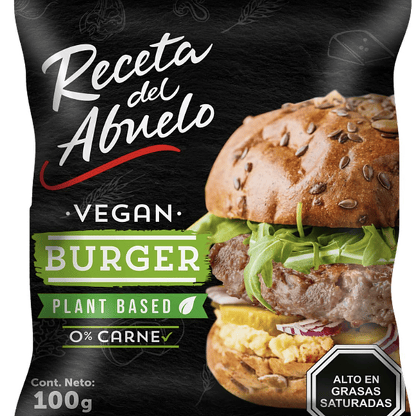 Vegan Burger Receta Del Abuelo 100 Gr
