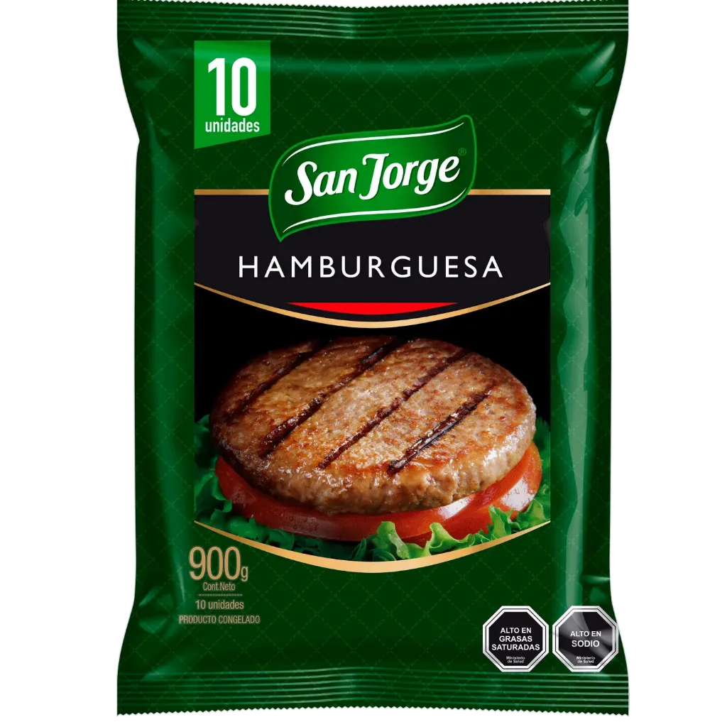 Bolsa Hamburguesa San Jorge 10 Un X 90 Gr