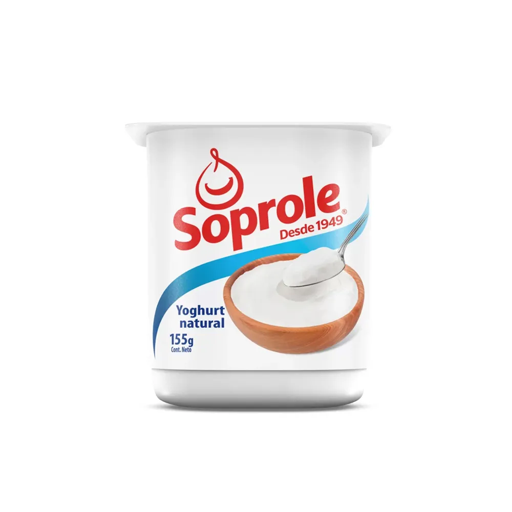 Yogur Aflanado Natural Soprole 155 Gr
