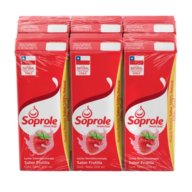 Leche Frutilla 200 Soprole