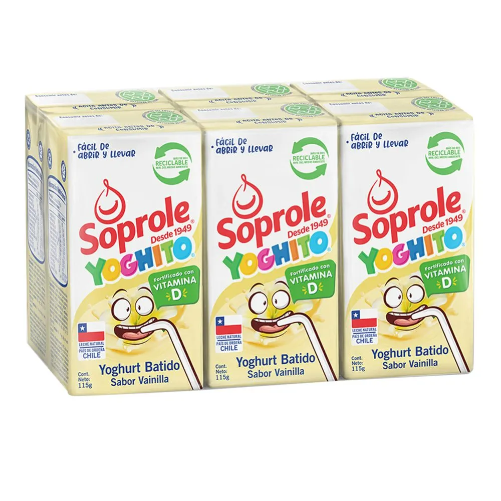[1367] Yoguito Tetra Dp. Soprole 6 X 115 Gr