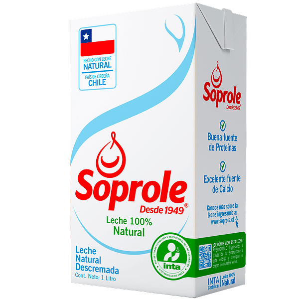 [1435] Leche Descremada Soprole 1 Lt