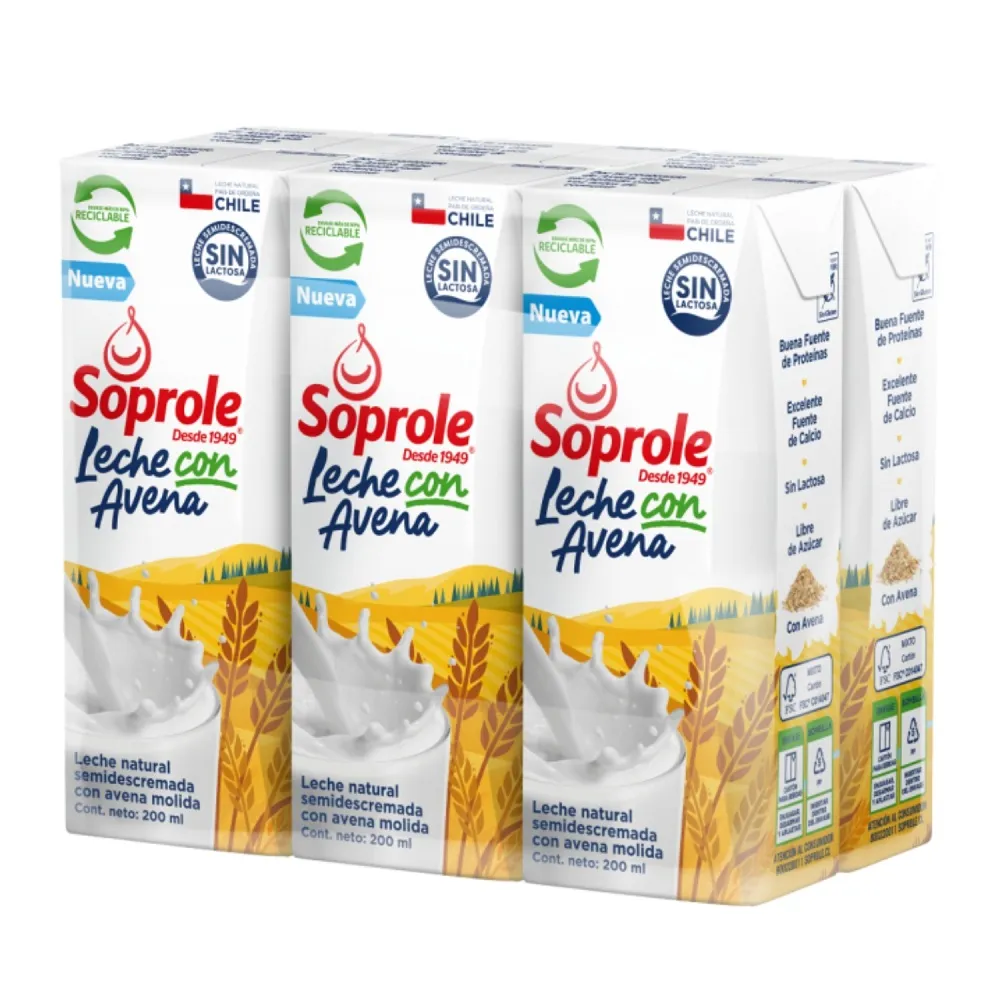 Leche Con Avena Soprole 200 Cc