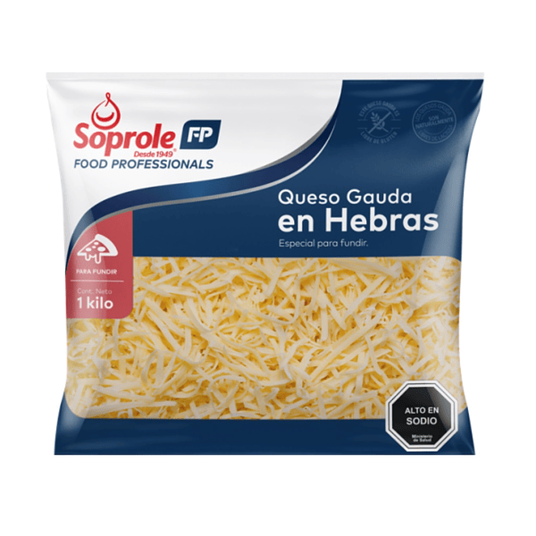 [1456] Queso Gauda En Hebras Soprole Kg