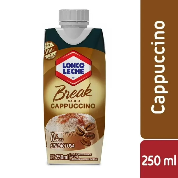 Leche Break Cappuccino Lonco 250 Cc