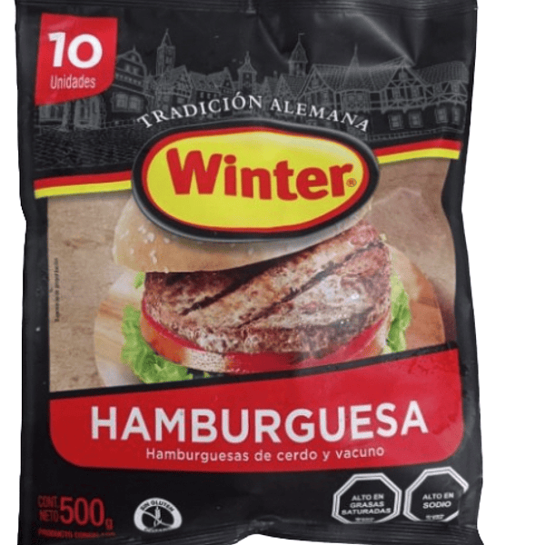 Bolsa Hamburguesa Winter 10 X 50 Gr
