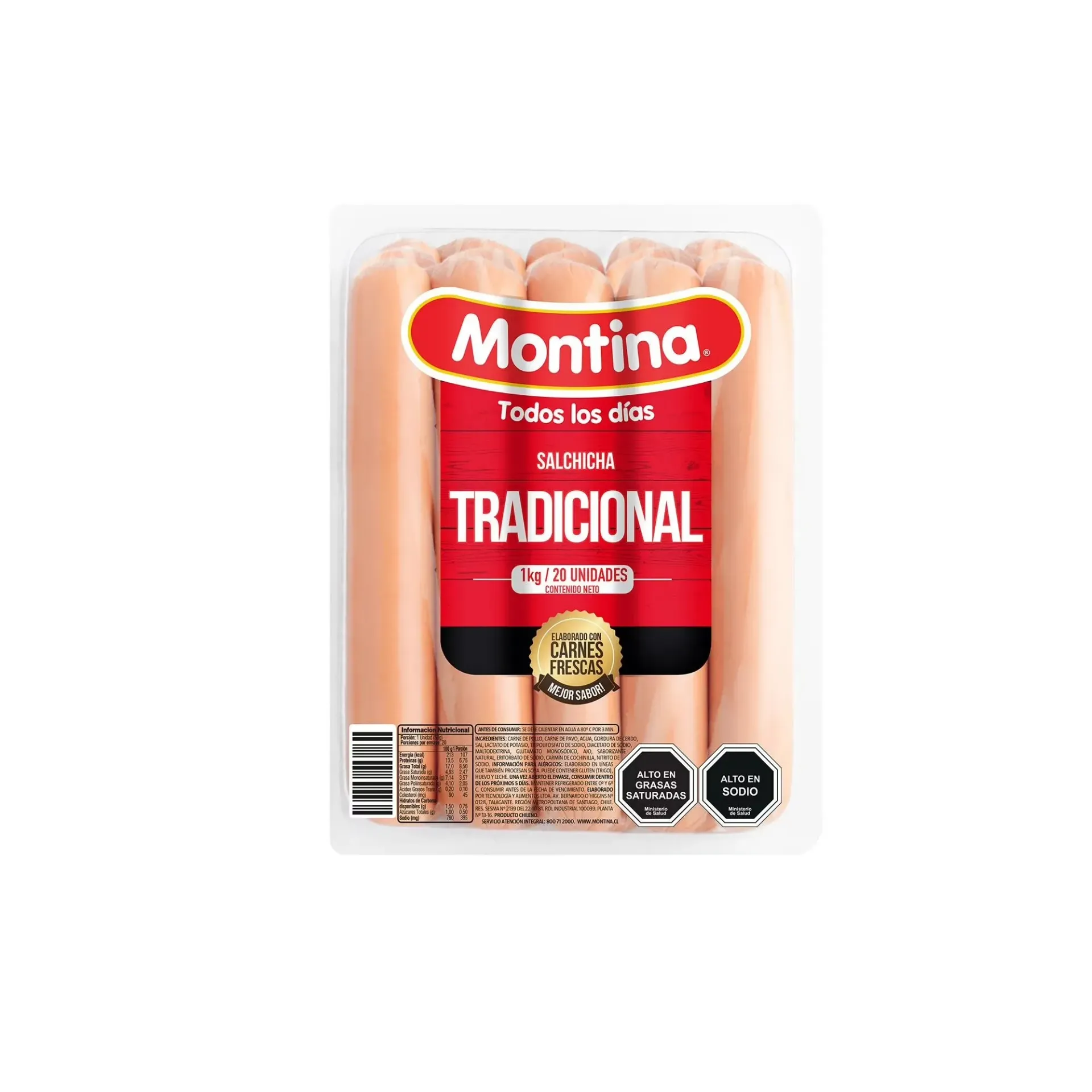 Salchicha Montina Cerdo Kg